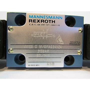 Rexroth 4WE6D51/OFAG24NZ4 4-Way Hydraulic Valve