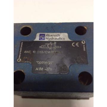 REXROTH HYDRAULIC DIRECTIONAL SOLENOID VALVE 4WE 10 D33/CW110N9K4 102736