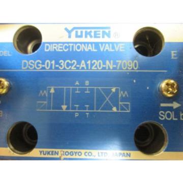 Yuken Directional Valve DSG-01-3C2-A120-N-7090 Used