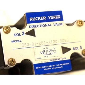 NEW RUCKER YUKEN DSG-01-2B2-A120-5090 DIRECTIONAL VALVE DSG012B2A1205090