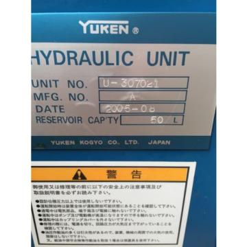 YUKEN U-307021 Doppel Hydraulik Pumpe + Motor + Tank
