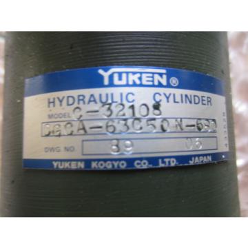 YUKEN HYDRAULIC CYLINDER C-32108 CGCA-63C50N-680 MATSUURA 1000 VCD