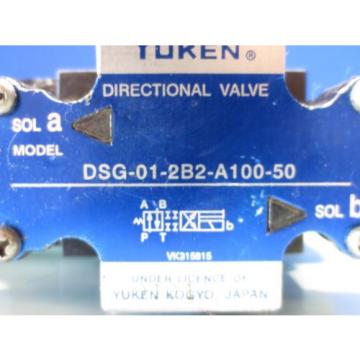 YUKEN DIRECTIONAL VALVE DSG-01-2B2-A100-50