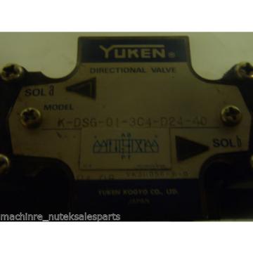 YUKEN K-DSG-01-3C4-D24-40 DIRECTIONAL VALVE HYDRAULIC OIL