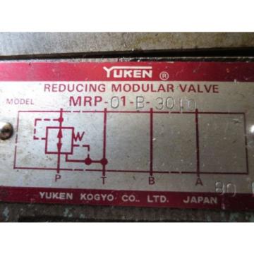 YUKEN DSG-01-2D2-A100-40 DIRECTIONAL SOLENOID &amp; REDUCING VALVE MRP-01-B-3010 CNC