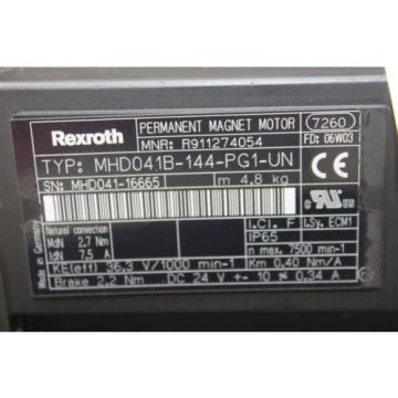 Rexroth MHD041B-144-PG1-UN Servomotor MHD041B144PG1UN