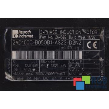 BACK COVER FOR MOTOR 2AD100C-B050B1-AS23-D2N2 REXROTH INDRAMAT ID29784