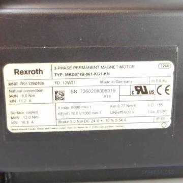 Rexroth Servomotor MKD071B-061-KG1-KN R911260468 GEB