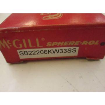 *NEW* McGILL SB22206KW33SS SPHERICAL ROLLER BEARING TAPER BORE