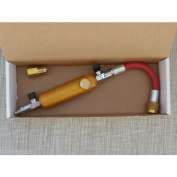 Refill injector for Fill in Oil and Fabric UV Contrast medium Leak detection
