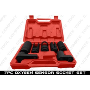 7pc Oxygen Sensor Socket Set HD Tool Kit Automotive Oil Pressure Sending Unit