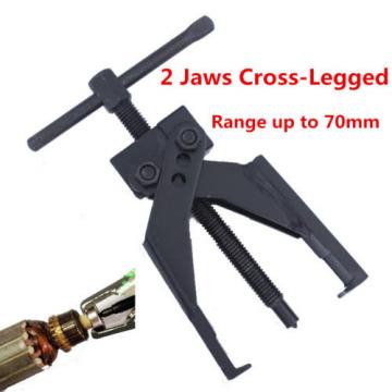 2   Jaws Cross-Legged Chrome Steel Gear Bearing Puller Extractor Tool Up to 70mm