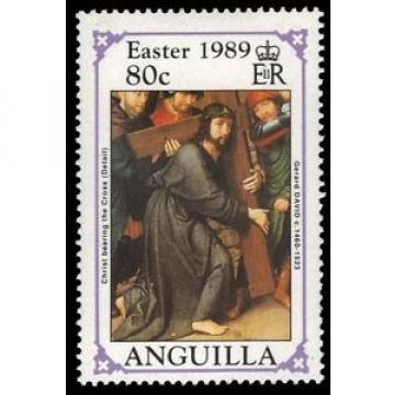 ANGUILLA   778 (SG816) - &#034;Christ Bearing the Cross&#034; by Gerard David (pf19916)