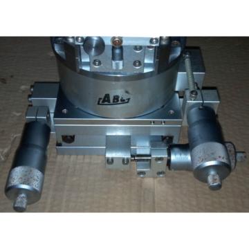 ABC   4 Axis XYZe linear / rotation (rotary) stage 130X130mm cross-roller bearing