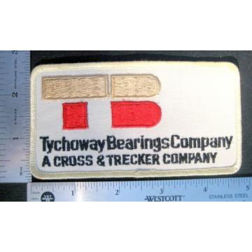 TYCHOWAY   BEARINGS SEW ON PATCH CROSS TRECKER COMPANY ADVERTISING 5&#034; x 2 1/2&#034;