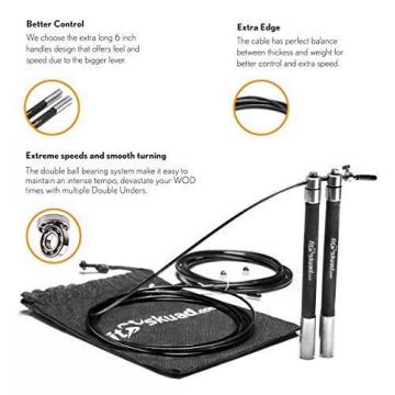 Skipping   Rope Ideal for Cross Training - Features Ball-bearing System and 6