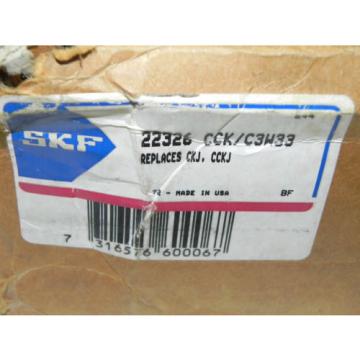  22326 CCK/C3W33 ROLLER BEARING 1:12 TAPERED BORE NEW IN BOX 22326CCKC3W33