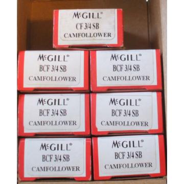 Lot 7 BEARING MCGILL BCF-3/4 CAM FOLLOWER Free Shipping