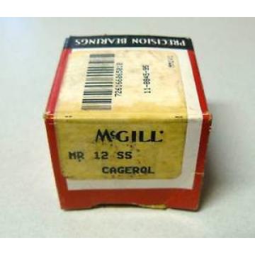 NEW MCGILL MR-12-SS CAGED NEEDLE ROLLER BEARING