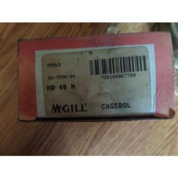 McGill CageRol Needle Roller Bearing MR 40 N MR40N New
