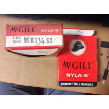 2-McGILL, Bearings# MFB 1/1/4SK,Free shipping to lower 48, 30 day warranty