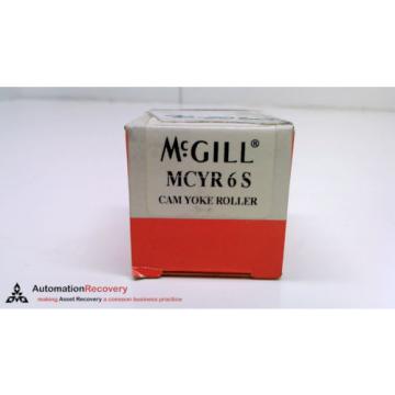 MCGILL MCYR 6 S , CROWNED CAM YOKE ROLLER 19MM X 11MM X 6MM, NEW #216224