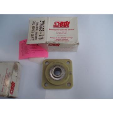 EDT ZY4GC8 7/8 4 bolt composite flange bearing MUC205-14 stainless
