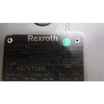 NEW REXROTH R902205592/001 AA4VG90/32 AXIAL PISTON VARIABLE HYDRAULIC PUMP