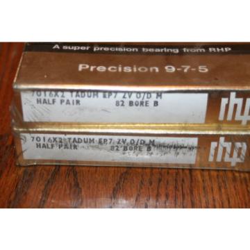 RHP   M274149D/M274110/M274110D   7016X2 TADUM EP7 ZV Super Precision  (CTDUMP4Y, 2MM9116WIDUM)  NEW Tapered Roller Bearings