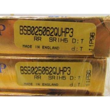 RHP   EE665231D/665355/665356D   BSB025062QUHP3 RR SRIH5 D:T Matched Set of 4 Super Precision  NIB Industrial Bearings Distributor