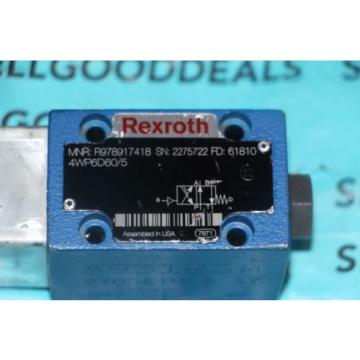 Rexroth R978917418 Directional Valve 4WP6D60/5 New