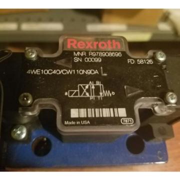 Rexroth 4WE10C40/CW11ON9DA R978908696 Hydraulic Valve New