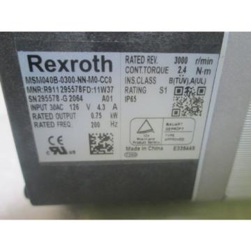 REXROTH MSM040B-0300-NN-M0-CC0 SERVO MOTOR *NEW IN BOX*