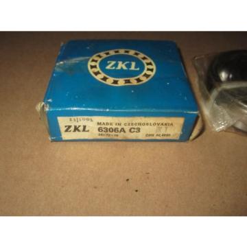 NEW ZKL 6306A C3 Deep Groove Ball Bearing 30mm x 72mm x 19mm