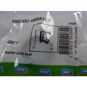 Oil Seal SKF Viton 20x34x7mm Double Lip R23/TC