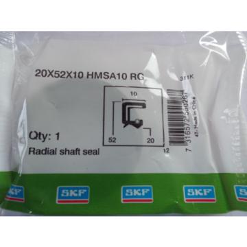 Oil Seal SKF 20x52x10mm Double Lip R23/TC