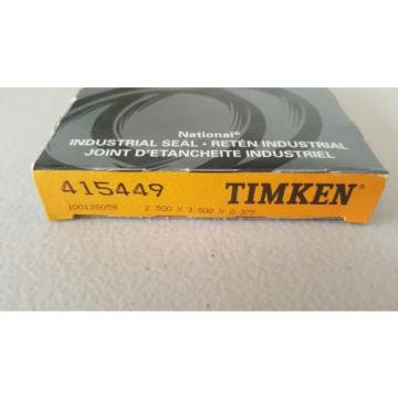 415449 TIMKEN NATIONAL  CR SKF 24988 2.5 X 3.5 X .375 OIL GREASE SEAL