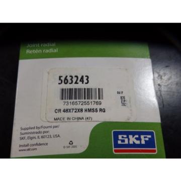 SKF Nitrile Oil Seal, QTY 1, 48mm x 72mm x 8mm, 563243 |7862eJO1