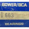 BOWER/BCA TAPERED ROLLER BEARING CONE 663 3 1/4&#034; BORE]