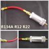 Auto A/C Oil&amp;Dye Liquid Filling Cylinder Injector Filler Tube Tool R134a R12 R22 #1 small image