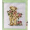 CROSS   STITCH PATTERN CHART - TEDDY BEARS - BEARING FLOWERS FOR YOU (P353) #1 small image