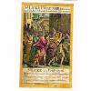Baskett&#039;s   Church Liturgy &#034;JESUS BEARING CROSS&#034;- Hand-Colored Engraving -1713