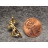Religious   Christian Pendant Jesus Bearing A Cross Gold Plated Small 3/4&#034; Tall #1 small image