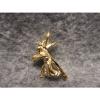 Religious   Christian Pendant Jesus Bearing A Cross Gold Plated Small 3/4&#034; Tall