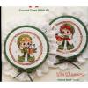 Bearing   Gifts Ornament Set (2)  with 4&#034; Hoop Frames - Counted Cross Stitch Kit