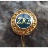 ZKL Ball Bearing Company of Czechoslovakia Race &amp; Cage Advertising Pin Badge #2 small image
