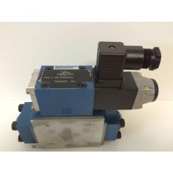 NEW REXROTH HYDRAULIC VALVE 4WE-6-Y53/AG24NZ45 WITH Z4WEH-10-E63-41/6AG24NETZ45 #1 image