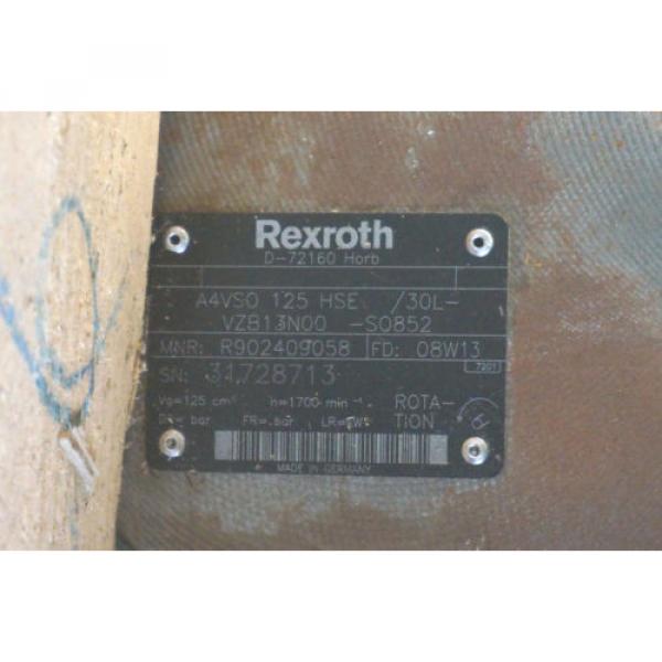 NEW REXROTH A4VSO 125 HSE DISPACEMENT PUMP A4VSO125HSE #8 image