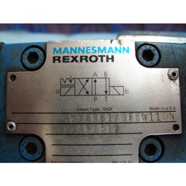 REXROTH DIRECTIONAL VALVE # H 4WEH22HD74/OF6EW110N9 /  4WE6D61/OFEW11ON9Z45/B12 #3 image