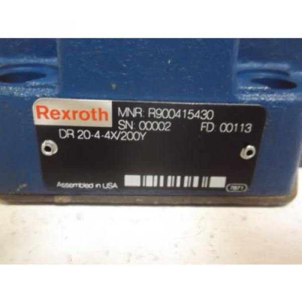 REXROTH DR 20-4-4X-/200Y HYDRAULIC PRESSURE RELIEF VALVE *NEW NO BOX* #1 image
